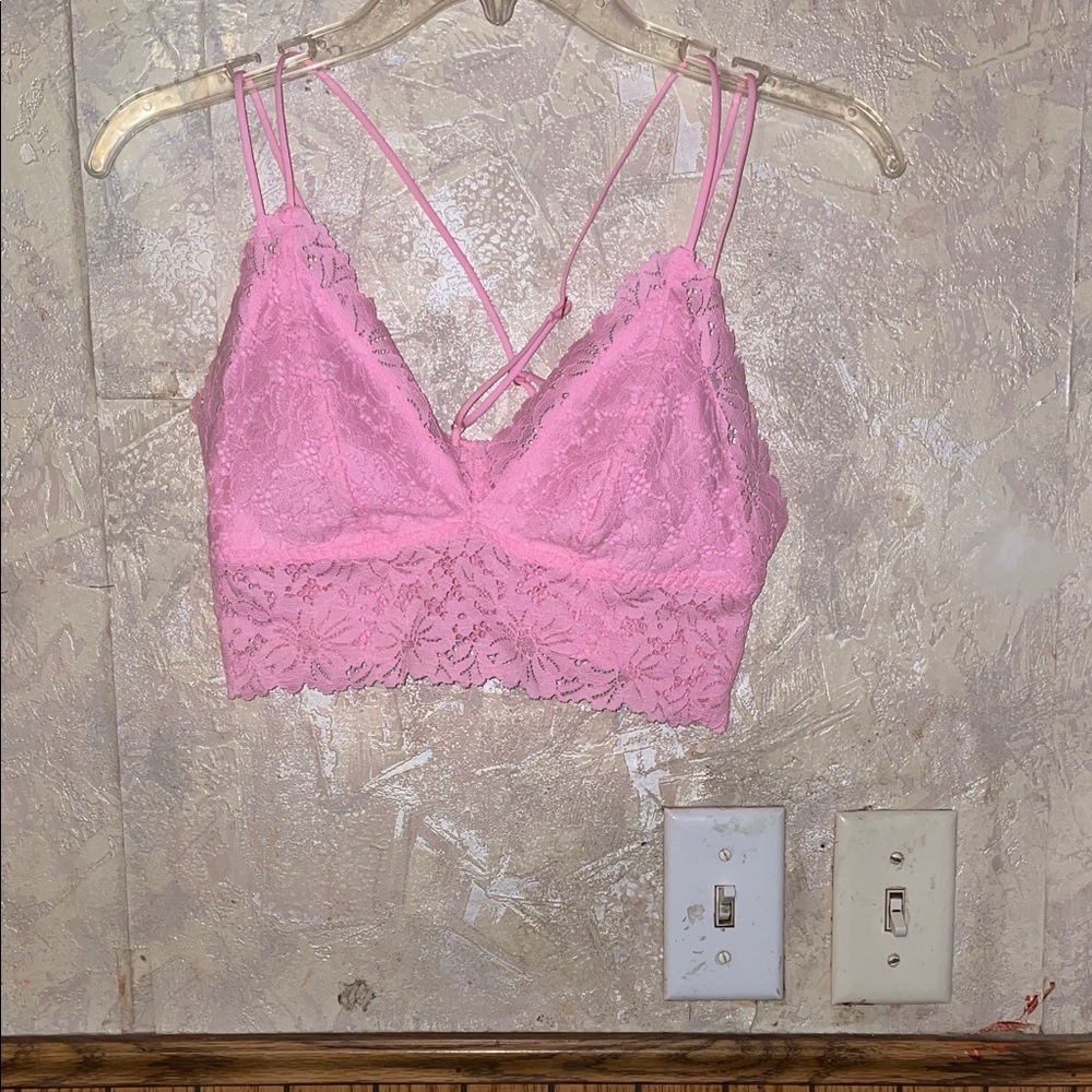 Pink dainty little Victoria’s Secret Lace Bralette (s)